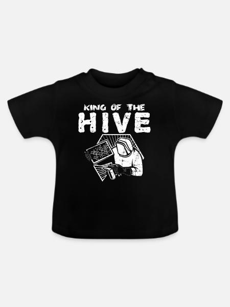 Bee honeybee beekeeper bees gift - Baby Organic T-Shirt with Round Neck - black