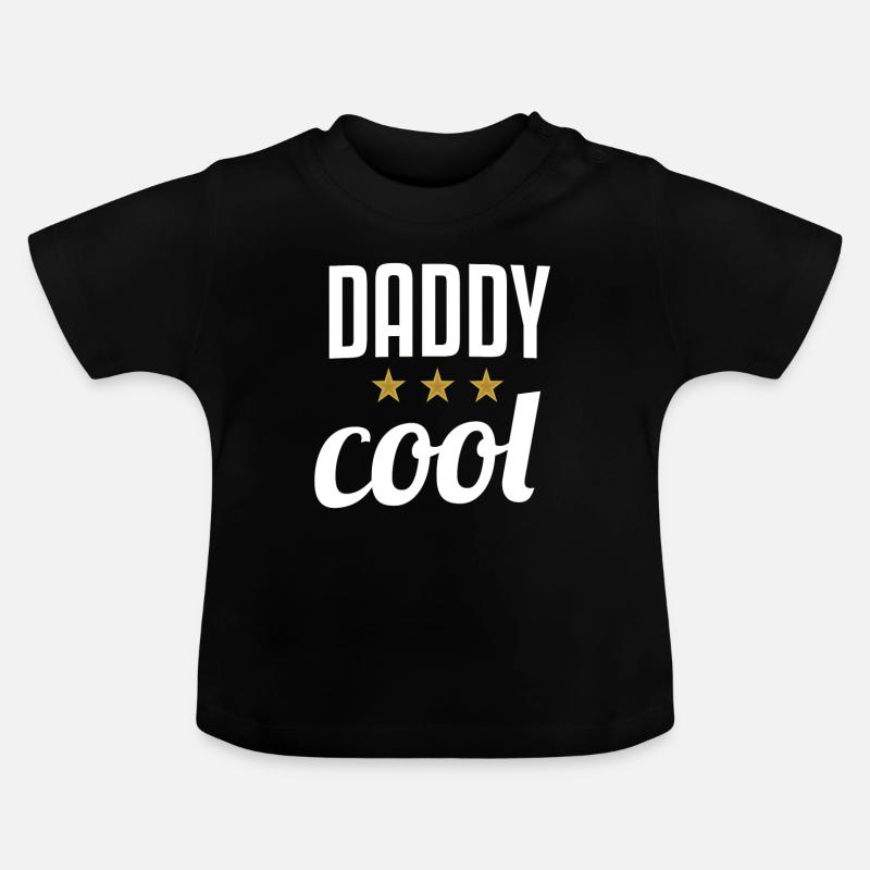 PAPA COOL - T-shirt bio col rond Bébé - noir