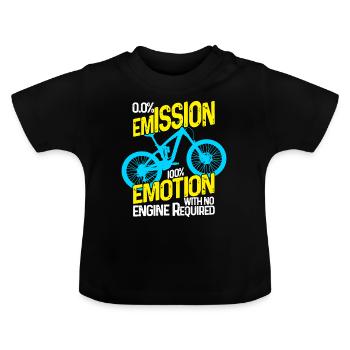 Vélo Vélo Vélo Vélo Vélo - T-shirt bio col rond Bébé - noir - Devant