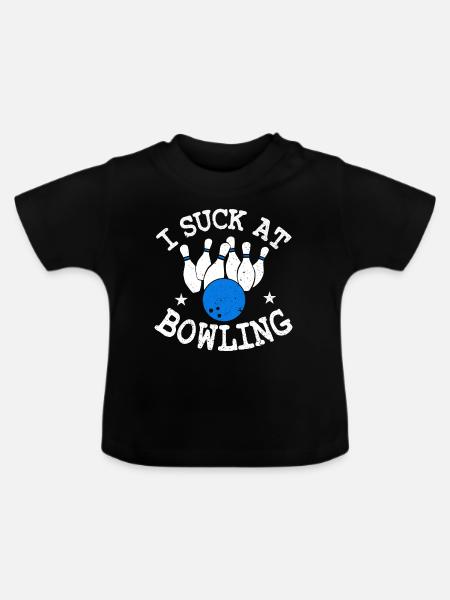 Bowling - Baby Bio-T-Shirt mit Rundhals - Schwarz
