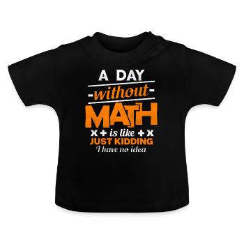 Math Math Math Teacher Teacher - T-shirt bio col rond Bébé - noir - Devant
