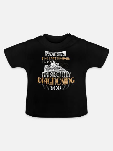 Psychologie Geschenkidee - Baby Bio-T-Shirt mit Rundhals - Schwarz