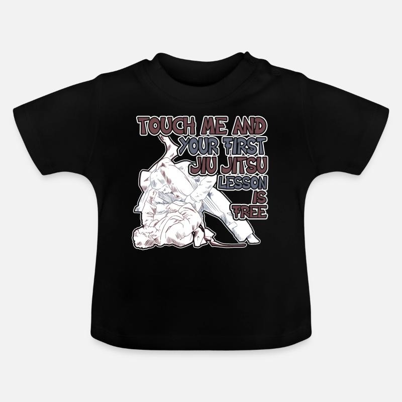 Jiu Jitsu Brésilien - T-shirt bio col rond Bébé - noir