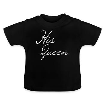 His queen king and queen V1 - T-shirt bio col rond Bébé - noir - Devant