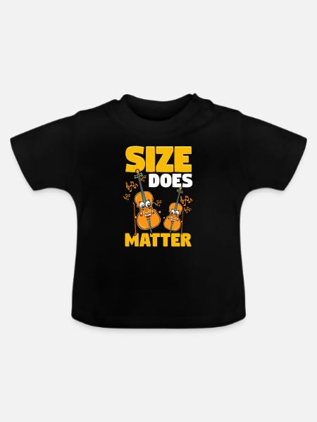Cello Geige - Baby Bio-T-Shirt mit Rundhals - Schwarz