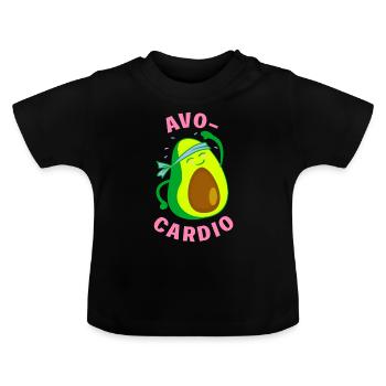 Avo Cardio - T-shirt bio col rond Bébé - noir - Devant