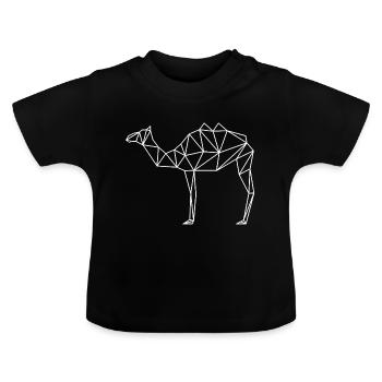 Camel polyart - T-shirt bio col rond Bébé - noir - Devant