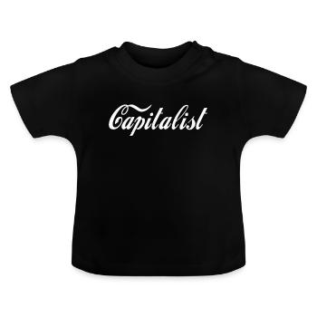 Capitalist - capitalist - Baby Organic T-Shirt with Round Neck - black - Front
