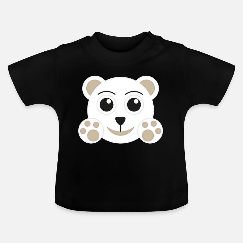 Polar Bear - T-shirt bio col rond Bébé - noir