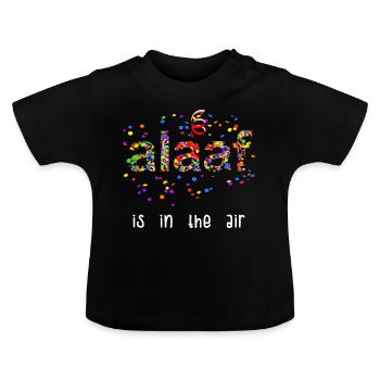Alaaf Is In The Air Carnaval confettis Costume Fun - T-shirt bio col rond Bébé - noir - Devant
