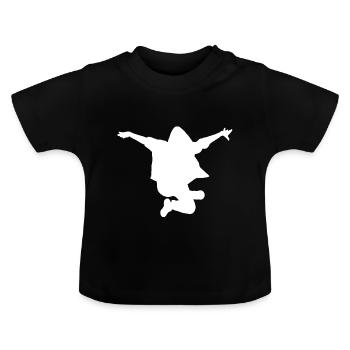 Breakdance Geschenk Geschenkidee - Baby Bio-T-Shirt mit Rundhals - Schwarz - Vorne