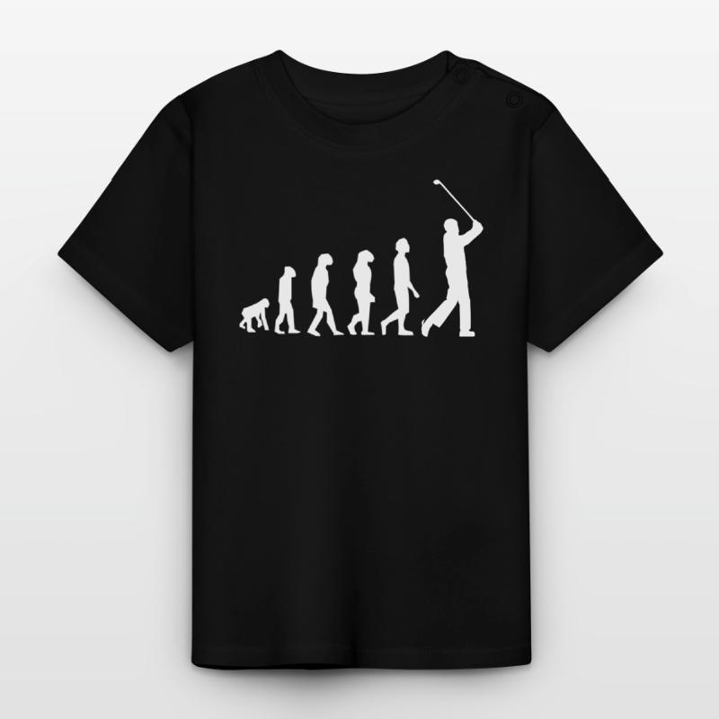 Golf golf evolution Baby Organic T-Shirt with Round Neck