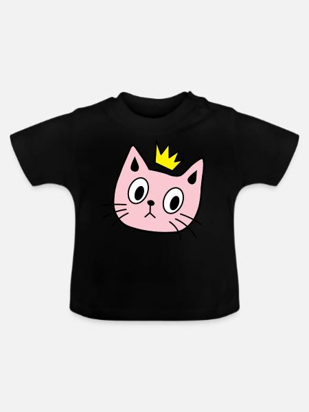 CATS - Baby Bio-T-Shirt mit Rundhals - Schwarz