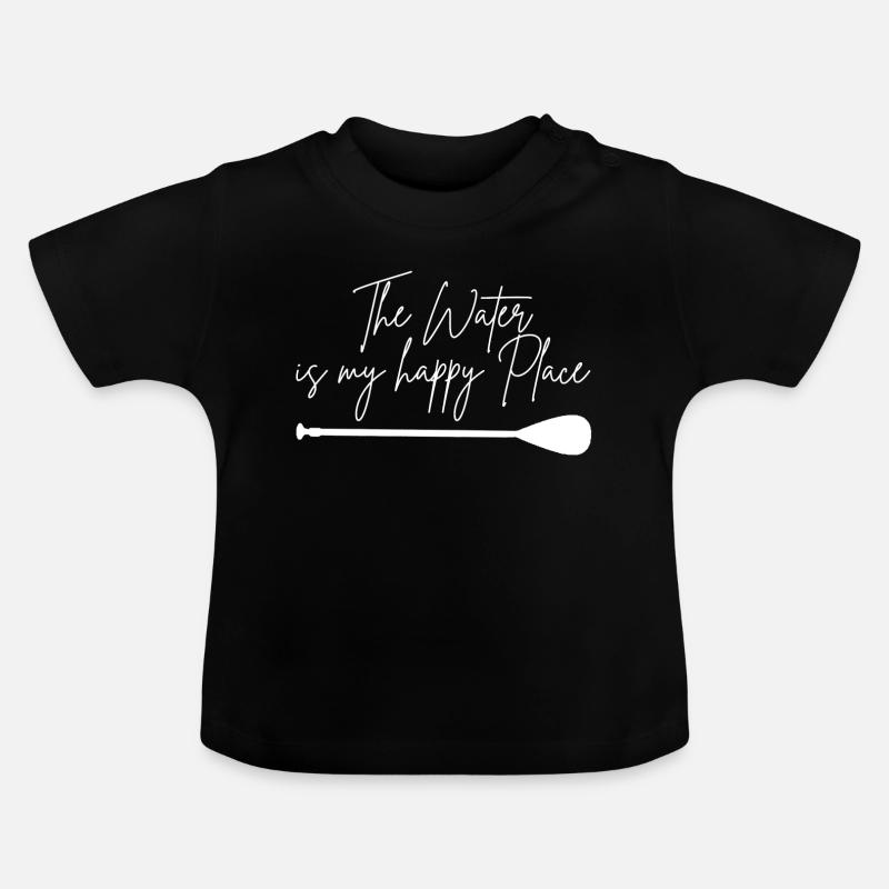 Stand up Paddling | | stand up paddle - T-shirt bio col rond Bébé - noir