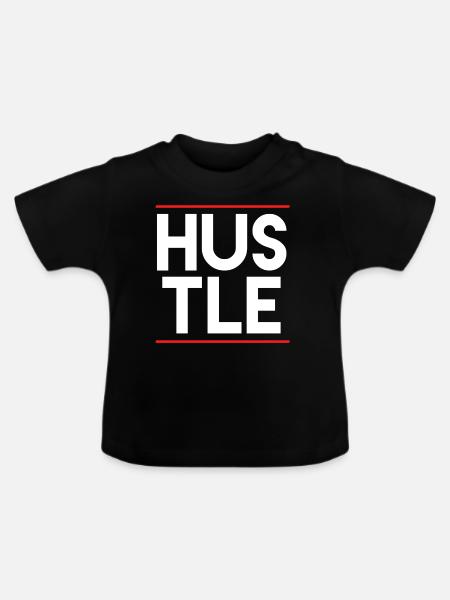 Hustle - Baby Bio-T-Shirt mit Rundhals - Schwarz