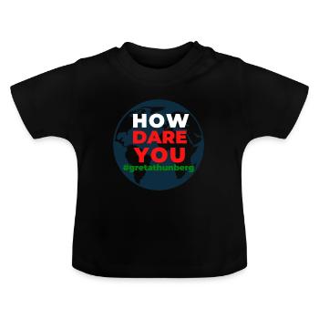 Comment osez-vous Greta Earth Shirt Save - T-shirt bio col rond Bébé - noir - Devant