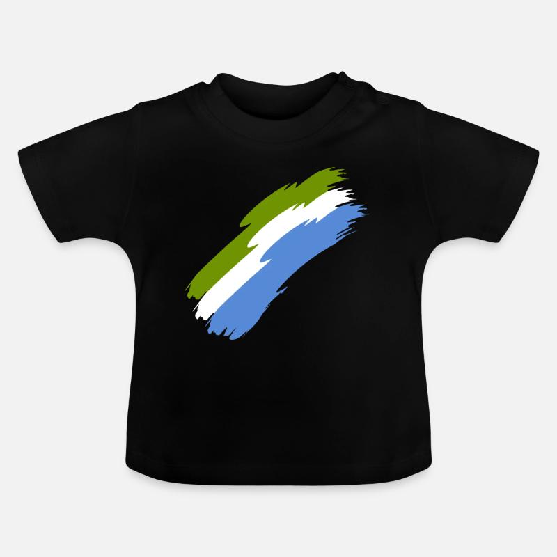 Sierra Leone - T-shirt bio col rond Bébé - noir