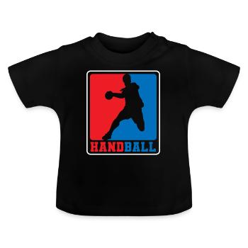 Handball Wettkampf Mannschaft Club - Baby Bio-T-Shirt mit Rundhals - Schwarz - Vorne