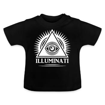Illuminati - Baby Bio-T-Shirt mit Rundhals - Schwarz - Vorne