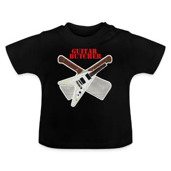 Guitar Butcher - Baby Bio-T-Shirt mit Rundhals - Schwarz - Vorne