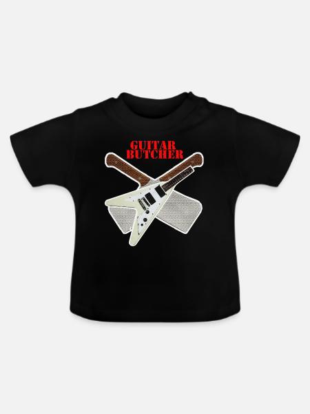 Guitar Butcher - Baby Bio-T-Shirt mit Rundhals - Schwarz