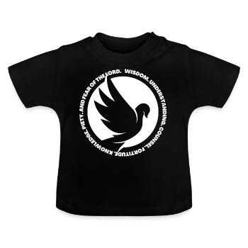 Die 7 Gaben des Heiligen Geistes – Christlich - Baby Bio-T-Shirt mit Rundhals - Schwarz - Vorne