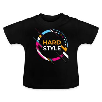 Hardstyle - Baby Bio-T-Shirt mit Rundhals - Schwarz - Vorne