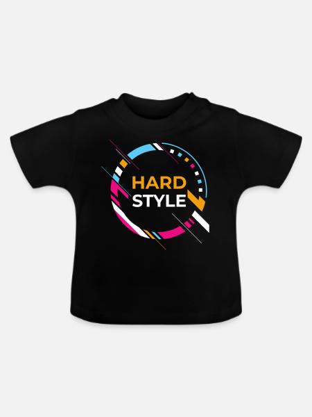 Hardstyle - Baby Bio-T-Shirt mit Rundhals - Schwarz