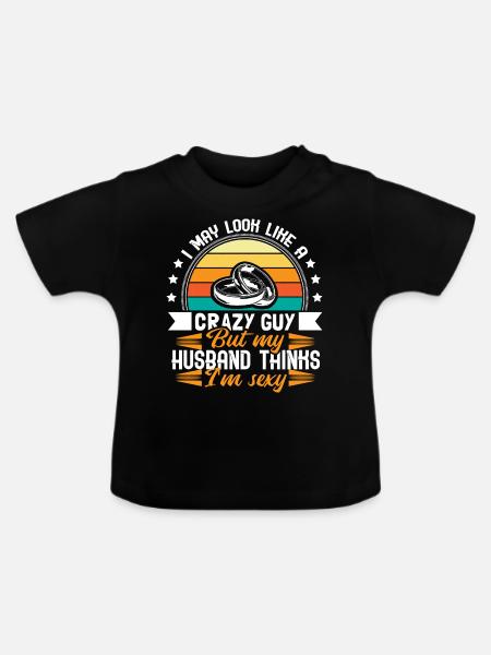 Homo Ehe Partnerschaft Geschenk - Baby Bio-T-Shirt mit Rundhals - Schwarz