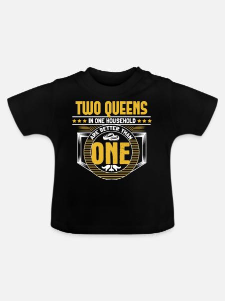 Homo Ehe LGBT+ Liebe Geschenkidee - Baby Bio-T-Shirt mit Rundhals - Schwarz