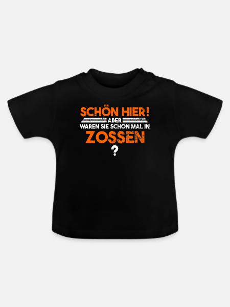Zossen - Baby Bio-T-Shirt mit Rundhals - Schwarz