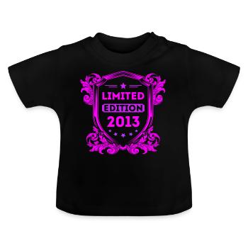 2013 - Baby Organic T-Shirt with Round Neck - black - Front