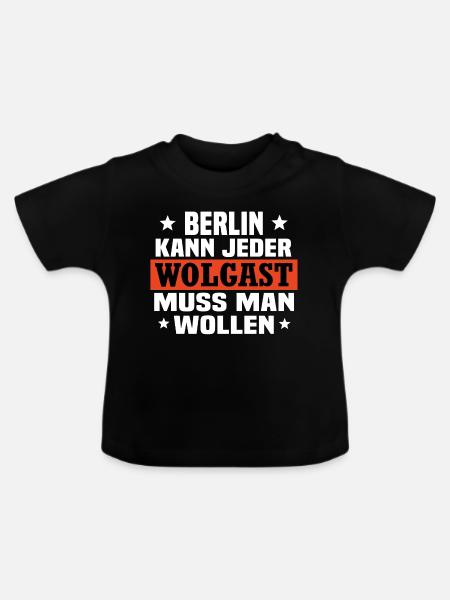 Wolgast - Baby Bio-T-Shirt mit Rundhals - Schwarz
