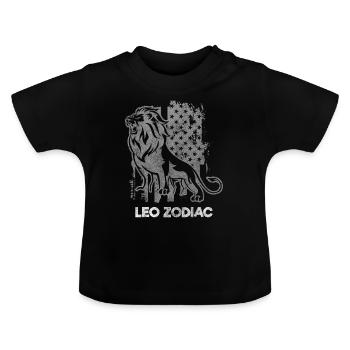 Sternzeichen Sternbild - Baby Bio-T-Shirt mit Rundhals - Schwarz - Vorne