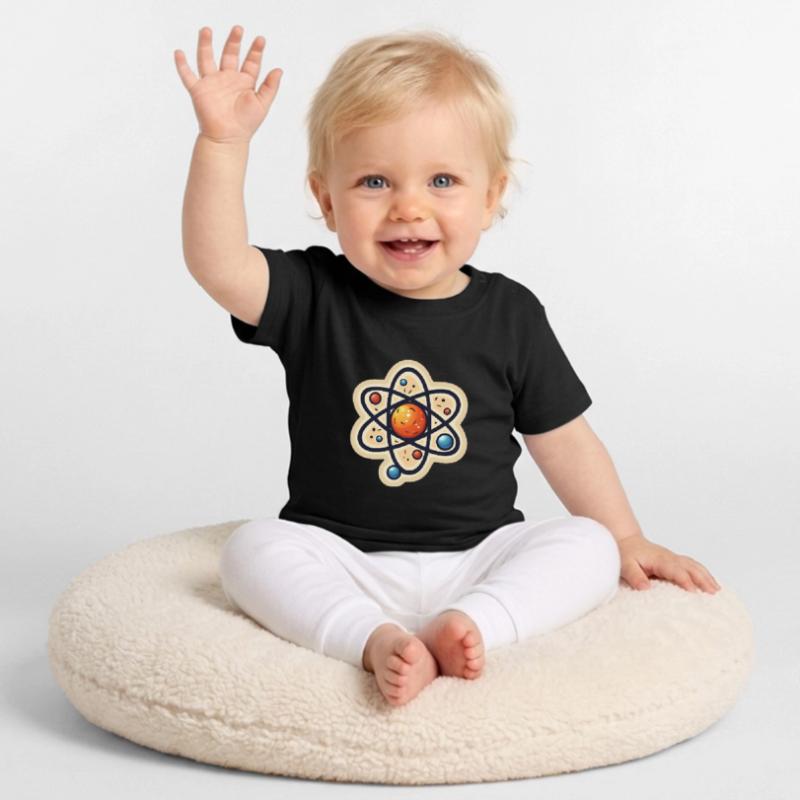 Atom Physics Nerd Atomic Model T-shirt bio col rond Bébé