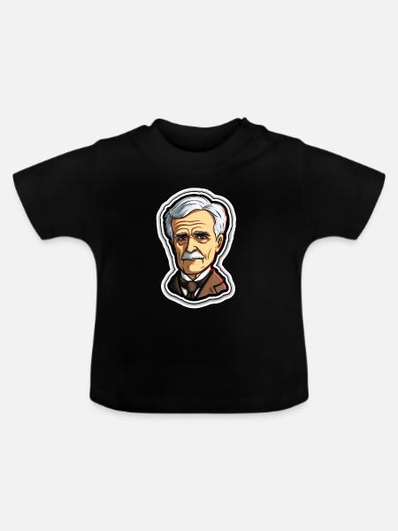 Eddison Glühbirne Physik Elektrotechnik - Baby Bio-T-Shirt mit Rundhals - Schwarz
