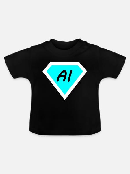 Die künstliche Computer Technik - Baby Bio-T-Shirt mit Rundhals - Schwarz