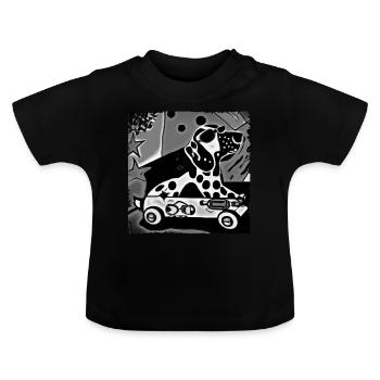 Copie PopArtDog - T-shirt bio col rond Bébé - noir - Devant