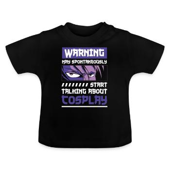 Cosplay Gambler - Baby Organic T-Shirt with Round Neck - black - Front