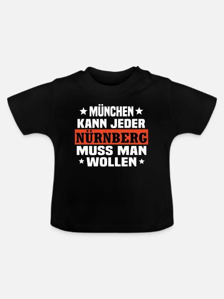 Nürnberg - Baby Bio-T-Shirt mit Rundhals - Schwarz