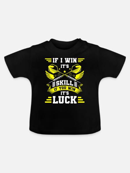Dartscheibe Dartboard Bullseye - Baby Bio-T-Shirt mit Rundhals - Schwarz