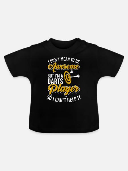 Dartscheibe Dartboard - Baby Bio-T-Shirt mit Rundhals - Schwarz