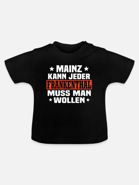 Frankenthal - Baby Bio-T-Shirt mit Rundhals - Schwarz