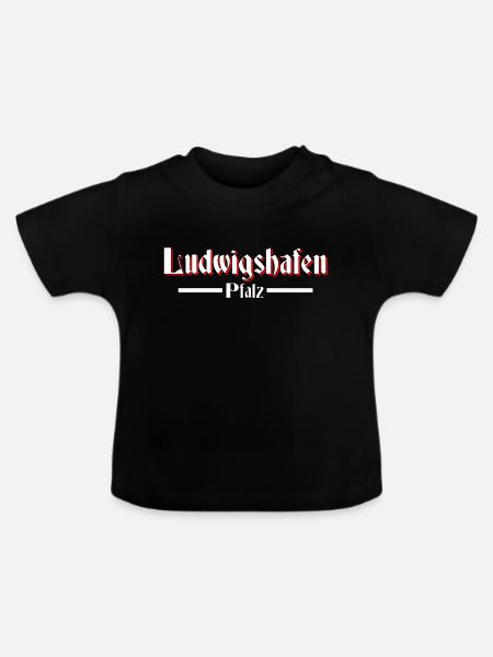 ludwigshafen - Baby Bio-T-Shirt mit Rundhals - Schwarz