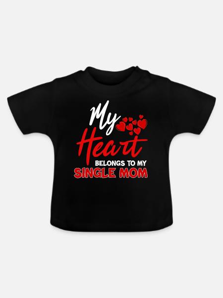 mom - Baby Bio-T-Shirt mit Rundhals - Schwarz