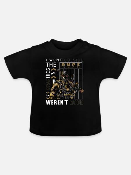 PC Spieler Legenden - Baby Bio-T-Shirt mit Rundhals - Schwarz