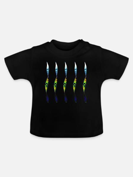 verdrilltes Paar - Baby Bio-T-Shirt mit Rundhals - Schwarz