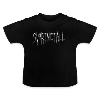 SVARTMETALL par die|site - T-shirt bio col rond Bébé - noir - Devant