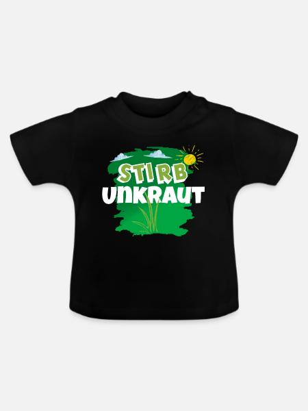 Garten Gärtner - Baby Bio-T-Shirt mit Rundhals - Schwarz