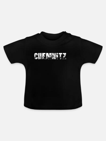 Chemnitz - Baby Bio-T-Shirt mit Rundhals - Schwarz